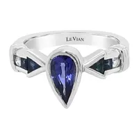 Le Vian® Grand Sample Sale™ Ring featuring Blueberry Tanzanite® Blueberry Sapphire™ Vanilla Diamonds® set in 18K Vanilla Gold