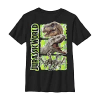 Little & Big Boys Jurassic World Crew Neck Short Sleeve Graphic T-Shirt