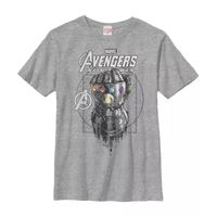 Little & Big Boys Crew Neck Short Sleeve Avengers Marvel Graphic T-Shirt