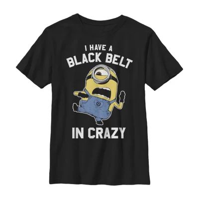 Little & Big Boys Crew Neck Short Sleeve Minions Graphic T-Shirt