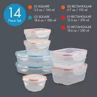 Lock & Lock 14-Pc. Assorted Food Storage Container