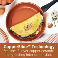 Farberware Glide Copper Ceramic 10" Nonstick Frying Pan