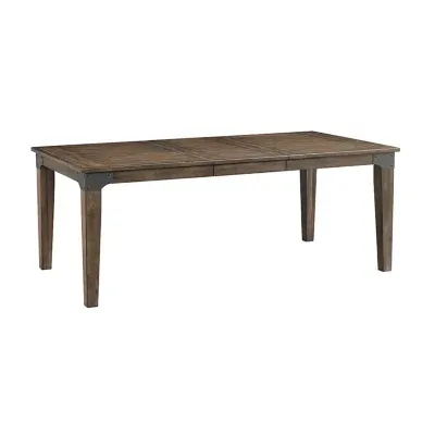 Rustic River Rectangular Wood-Top Dining Table