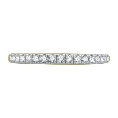 (H-I / I1) 1/4 CT. T.W. Lab Grown White Diamond 10K Gold Wedding Band