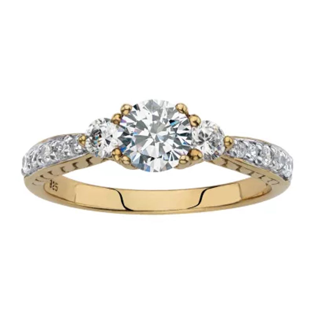 FINE JEWELRY DiamonArt® Womens White Cubic Zirconia Engagement Ring |  Montebello Town Center