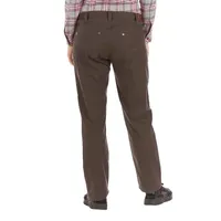 Smith's American Flannel-Lined Canvas Womens Relaxed Fit Flat Front Pant