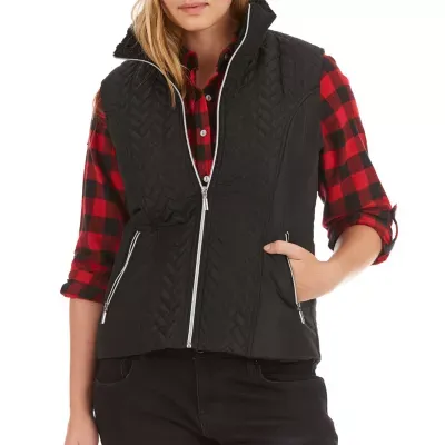Smith's American Butter Sherpa Herringbone Quilted Vest