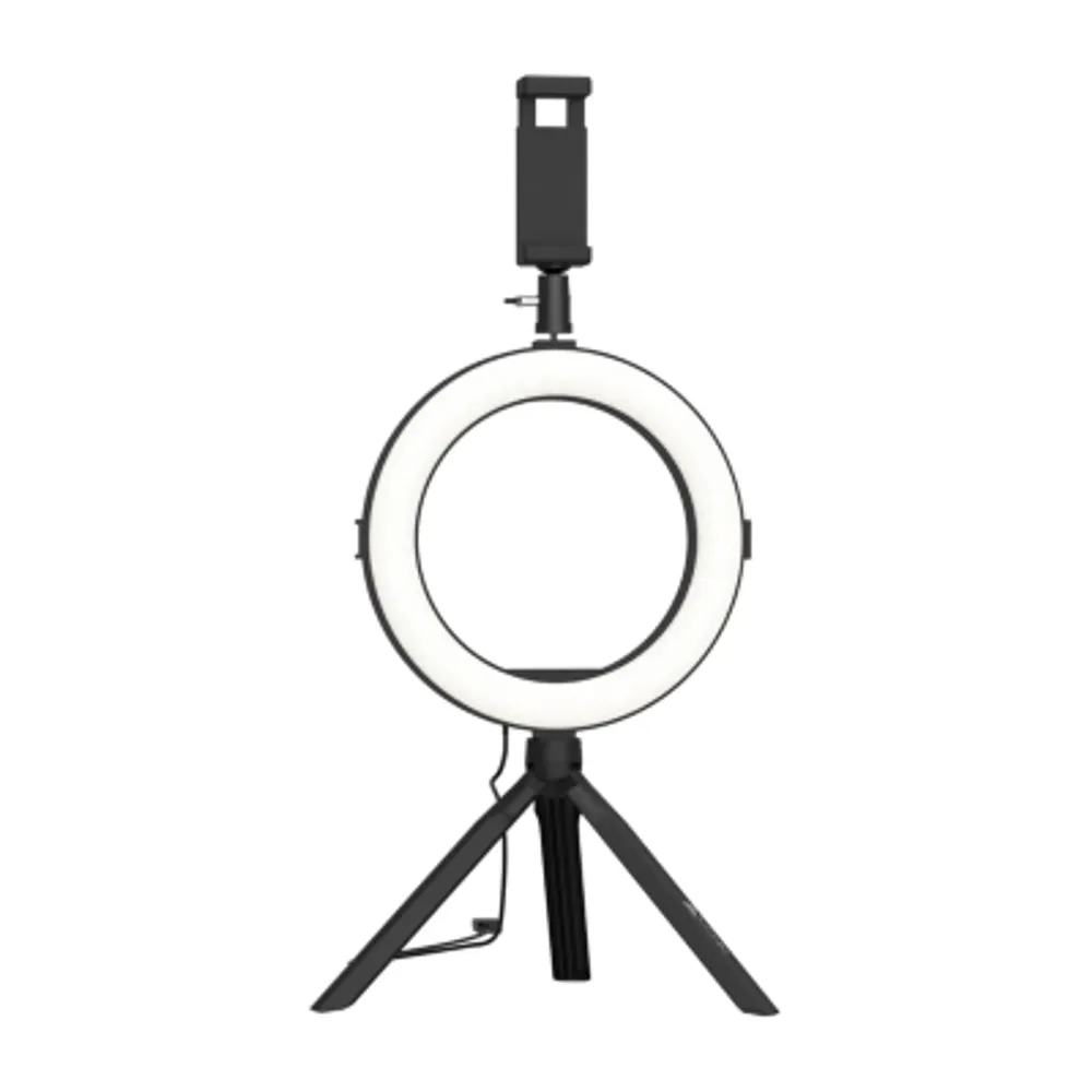 Iconic 8” Portable Led Ring Light With Desktop Stand & Phone Holder