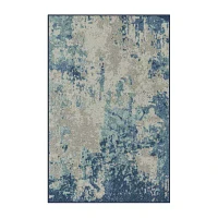 Maples Abstract Stone Rectangular Indoor Accent Rug