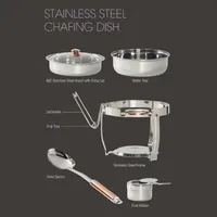 Denmark Stainless Steel Chafing Dish 8-pc. Stainless Steel Chafing Dish