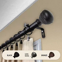 Rod Desyne Braided 1 Adjustable Curtain