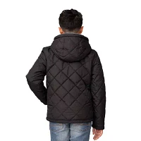 Free Country Little & Big Boys Hooded Water Resistant Reversible Midweight Quilted Jacket