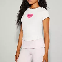 Forever 21 x Mean Girls Womens Crew Neck Short Sleeve Crop Top Juniors