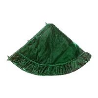 Vickerman 72" Plush Emerald Green Velvet Indoor Tree Skirts