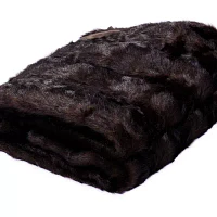 Vickerman 72" Cocoa Mink Faux Fur Indoor Tree Skirts