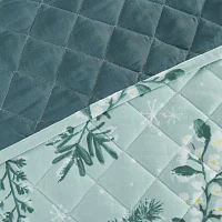 Linery Winter Botanical Reversible Quilt Set