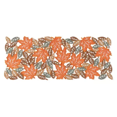 Homewear Cutwork Autumn Leaves Table Centerpiece