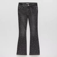 Thereabouts Little & Big Girls Embellished Flare Leg Jean