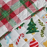 Linery Cheerful Holiday Quilt Set