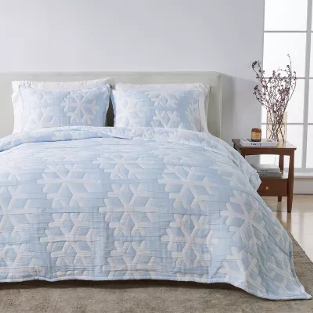 Linery Reversible Sticthed Quilt Set