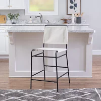 Winleigh Counter Height Bar Stool in Light Beige