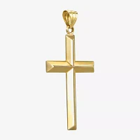 Mens 10K Gold Cross Pendant