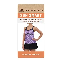 ZeroXposur Striped Tankini Swimsuit Top