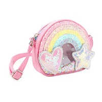 OMG Accessories Rainbow Sequin Girls Crossbody Bag