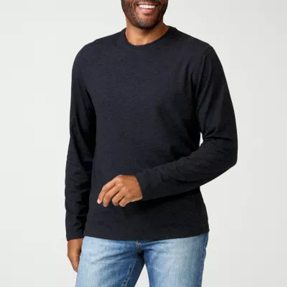 Free Country Mens Crew Neck Long Sleeve T-Shirt