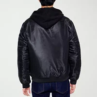 Forever 21 Mens Hooded Bomber Jacket