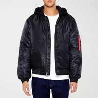 Forever 21 Mens Hooded Bomber Jacket