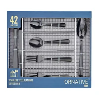 Ornative™ Alicja 42-pc. Flatware Set + Caddy