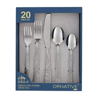 Ornative™ Jonah Sand 20-pc. Flatware Set