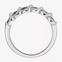 Marvel Fine Jewelry 1/5 CT. Genuine Stone Sterling Silver Round Band