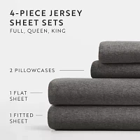 Casual Comfort Jersey Knit Deep Pocket Sheet Set