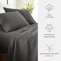 Casual Comfort Jersey Knit Deep Pocket Sheet Set