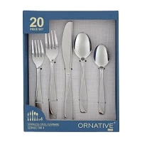 Ornative™ Cian Sand 20-pc. Flatware Set