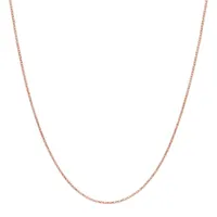 Made Italy 14K Gold 18 Inch Hollow Fashion Chain Necklace