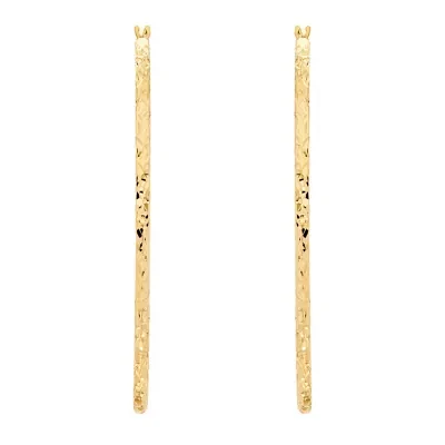 14K Gold 50mm Hoop Earrings