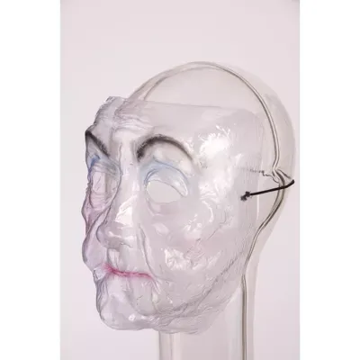 Transparent Old Lady Mask Womens Costume Accessory