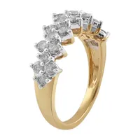 23.5MM 1 CT. T.W. Natural White Diamond 10K Gold Cluster Band