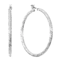 Monet Jewelry Silver Tone Hoop Earrings