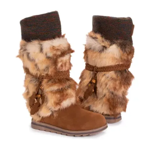 Muk Luks Womens Ziggy Rodeo Flat Heel Winter Boots