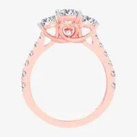 Love Lives Forever (H-I / Si1-Si2) Womens CT. T.W. Lab Grown White Diamond 10K Gold 3-Stone Engagement Ring
