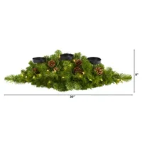 Nearly Natural 30in. Pine With Lights And Pine Cones Lighted Christmas Tabletop Decor