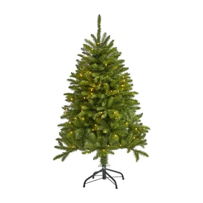 Nearly Natural 4 Foot Natural Look Spruce With 150 Clear Led Lights Pre-Lit Christmas Tree