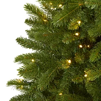 Nearly Natural 5 Foot Natural Look Spruce With 200 Clear Led Lights Pre-Lit Christmas Tree