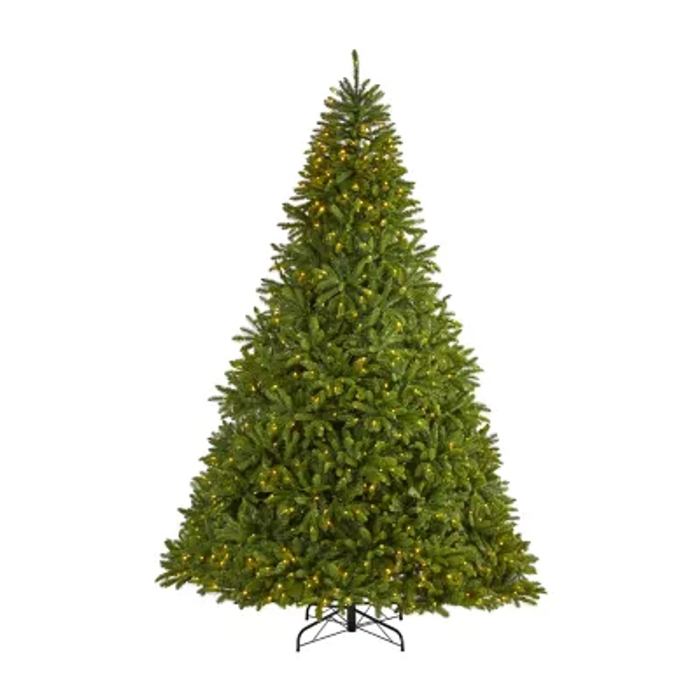 Nearly Natural 9 Foot Natural Look Spruce With 4443 Tips And 1000 Clear Led Lights Pre-Lit Christmas Tree