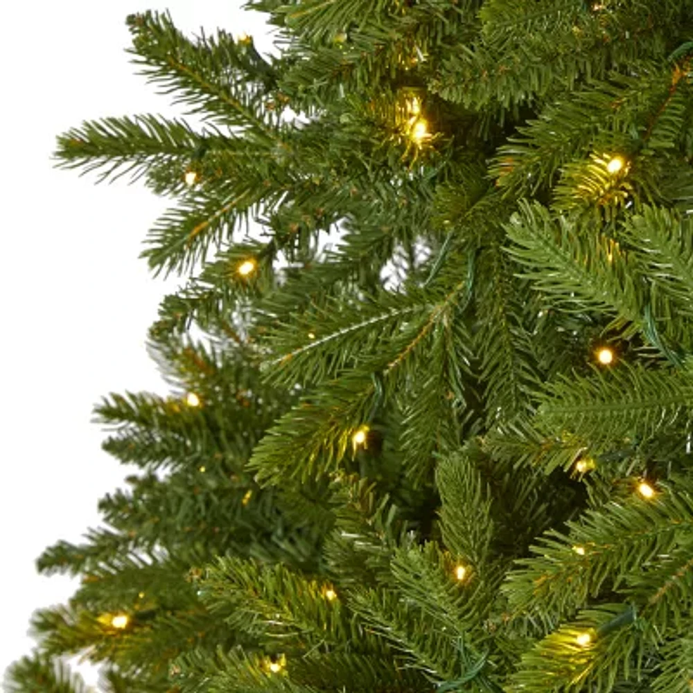 Nearly Natural 9 Foot Natural Look Spruce With 4443 Tips And 1000 Clear Led Lights Pre-Lit Christmas Tree