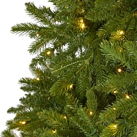 Nearly Natural 9 Foot Natural Look Spruce With 4443 Tips And 1000 Clear Led Lights Pre-Lit Christmas Tree